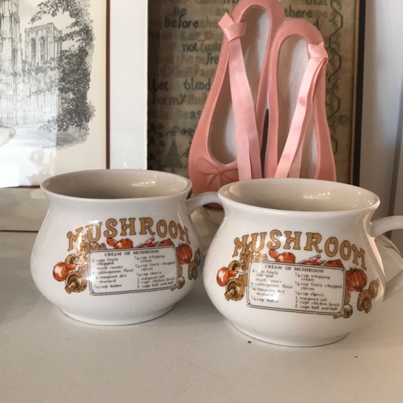 Retro/Vintage Soup Bowls made of Porcelain - Picture 1 of 7